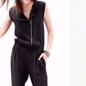 J. Crew Asymmetrical Zip Jumpsuit (Size 0)